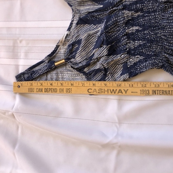 Blue Patterned Maxi Dress - Picture 6 of 13